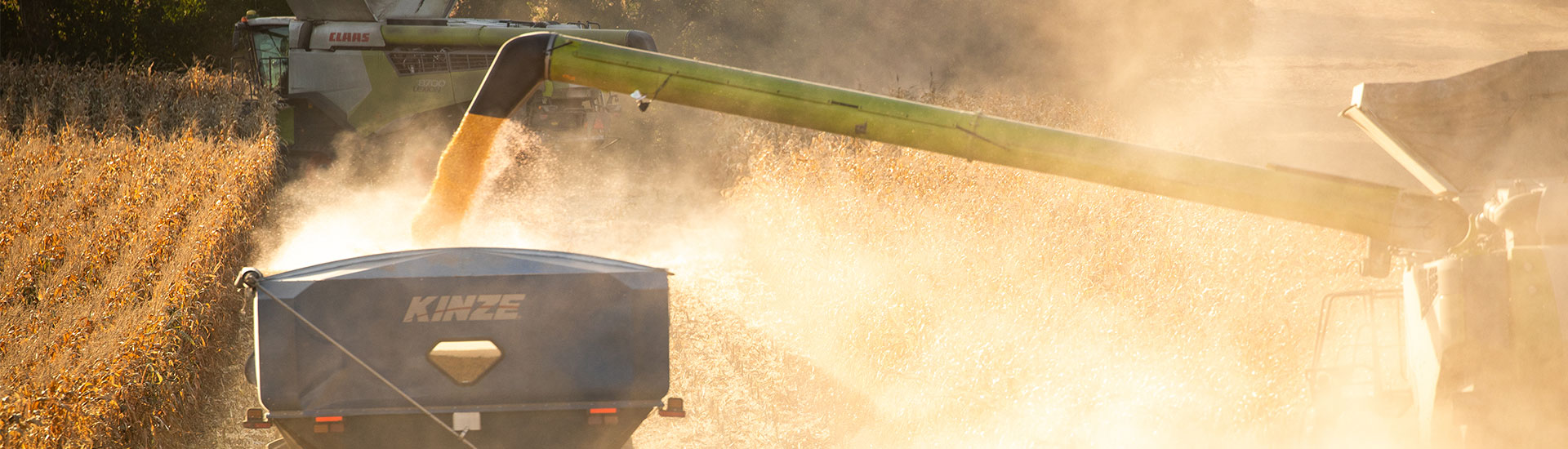 grain cart in a field