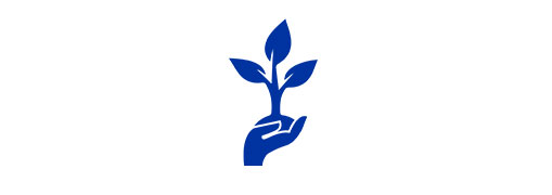 hand with a plant icon